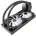 ÷ Sistema de refrigeracion liquida unyka uk352101 aquastorm 240 2x120mm 1800rpm iluminacion argb panta